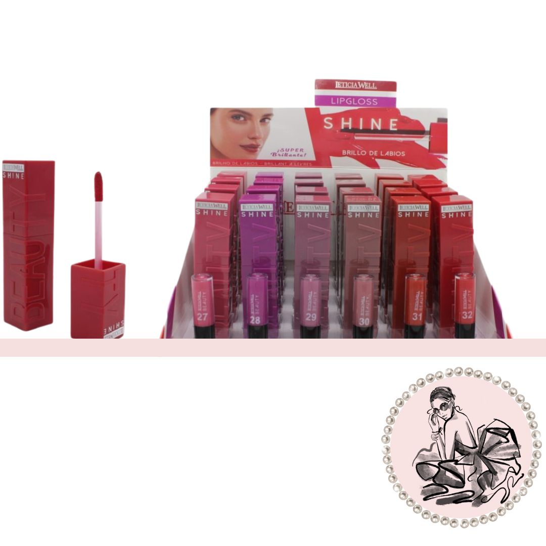 BRILLO DE LABIOS GLOSS 6 TONOS LETICIA WELL