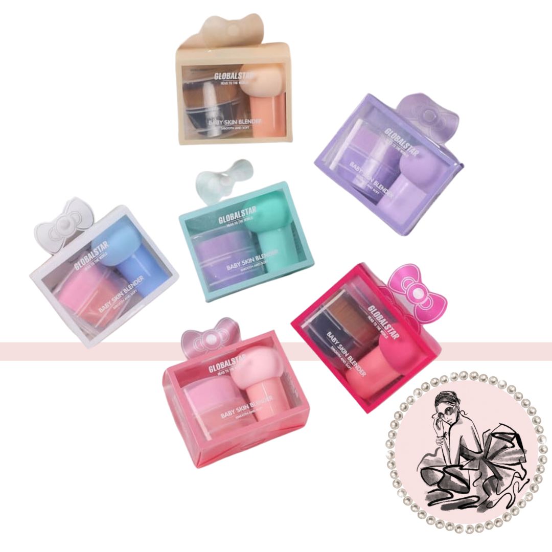 ESPONJA DE MAQUILLAJE Y BROCHA