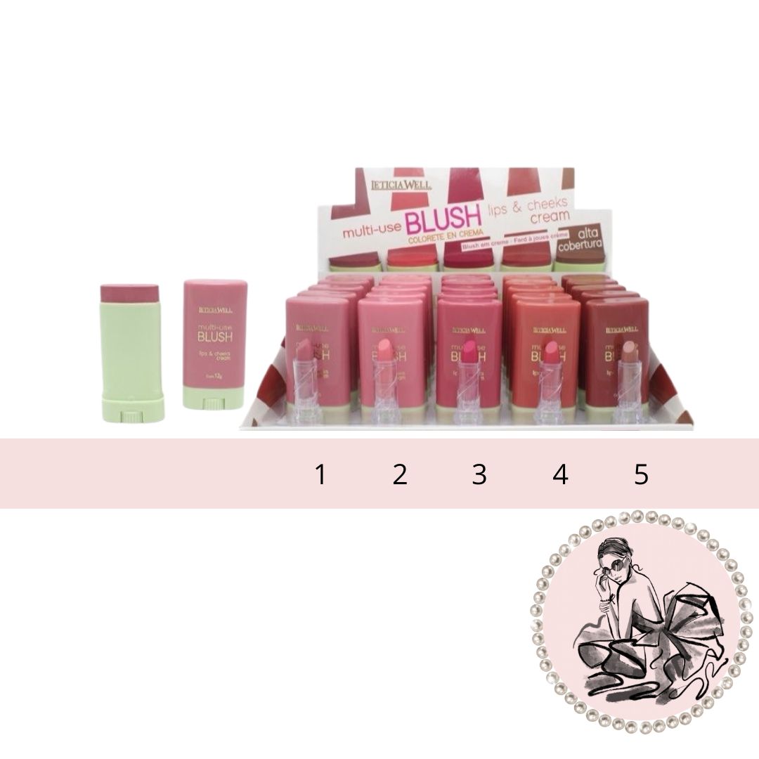 COLORETE EN CREMA STICK 5 TONOS