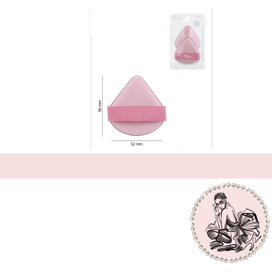 ESPONJA MAQUILLAJE TRIANGULAR PACK 2