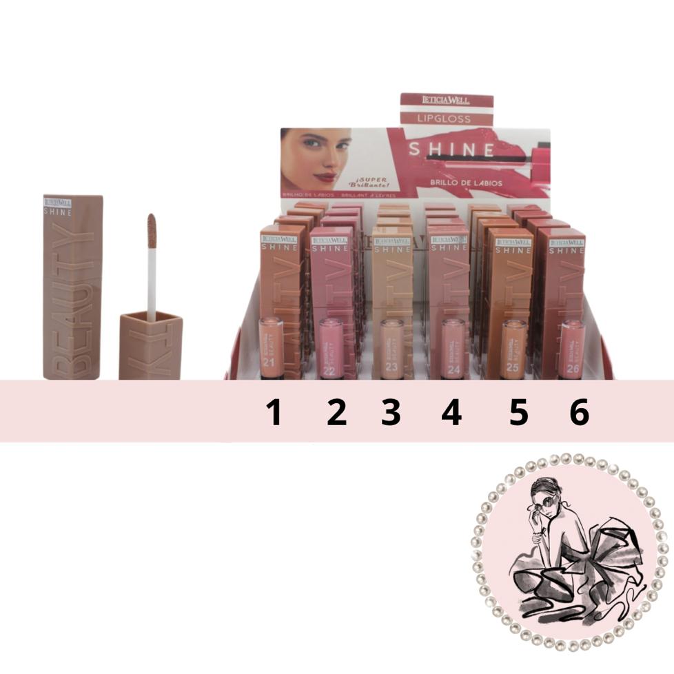 BRILLO DE LABIOS LIPGLOSS 6 TONOS