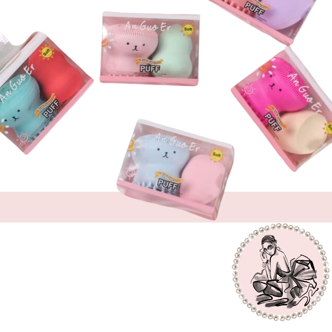 ESPONJA MAQUILLAJE +LIMPIADOR