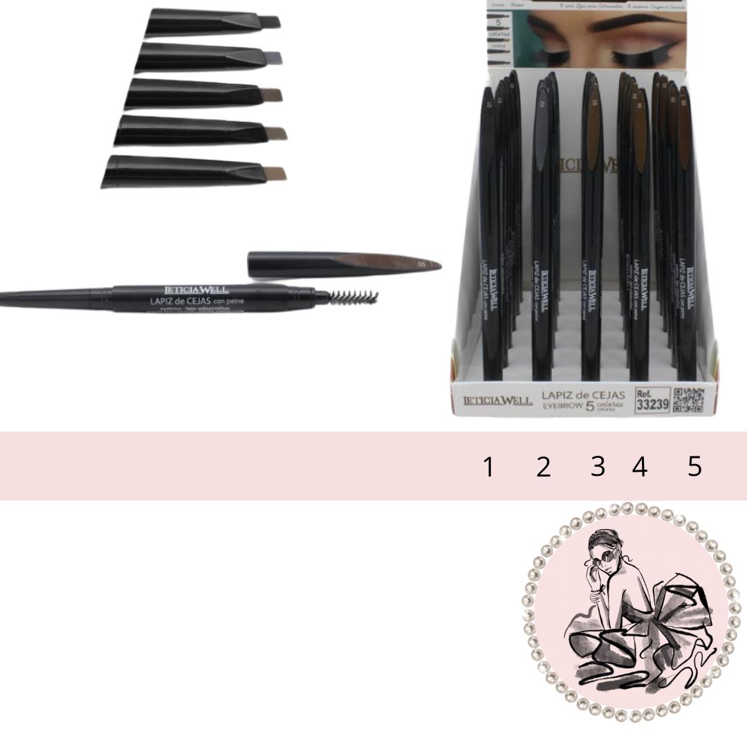LAPIZ DE CEJAS EYEBROW 5 COLORES