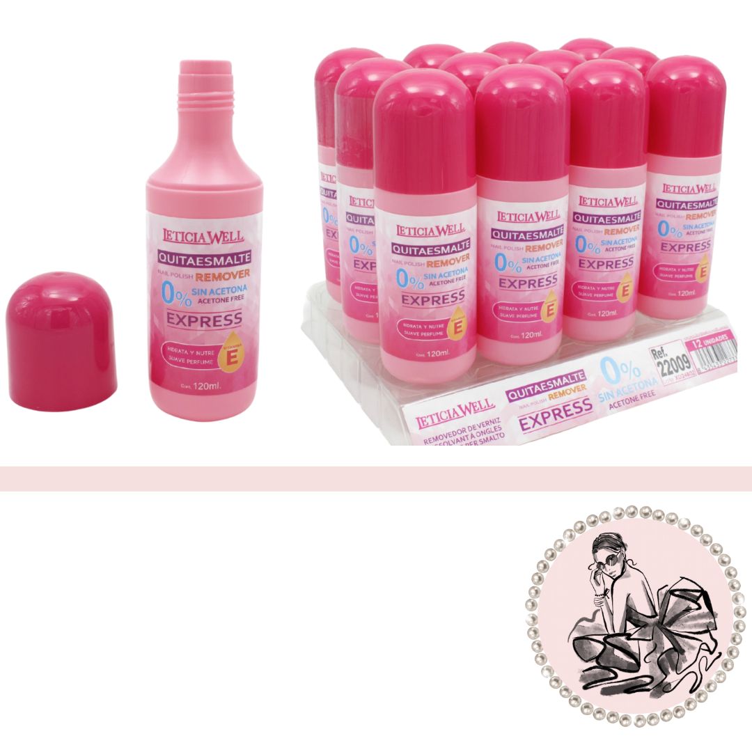 QUITAESMALTE EXPRESS SIN ACETONA 120ML